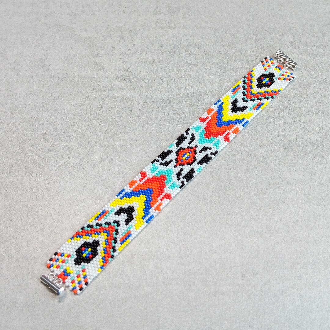 DIY Peyote Stitch Odd Count Bracelet Kit Delica Seed Beads